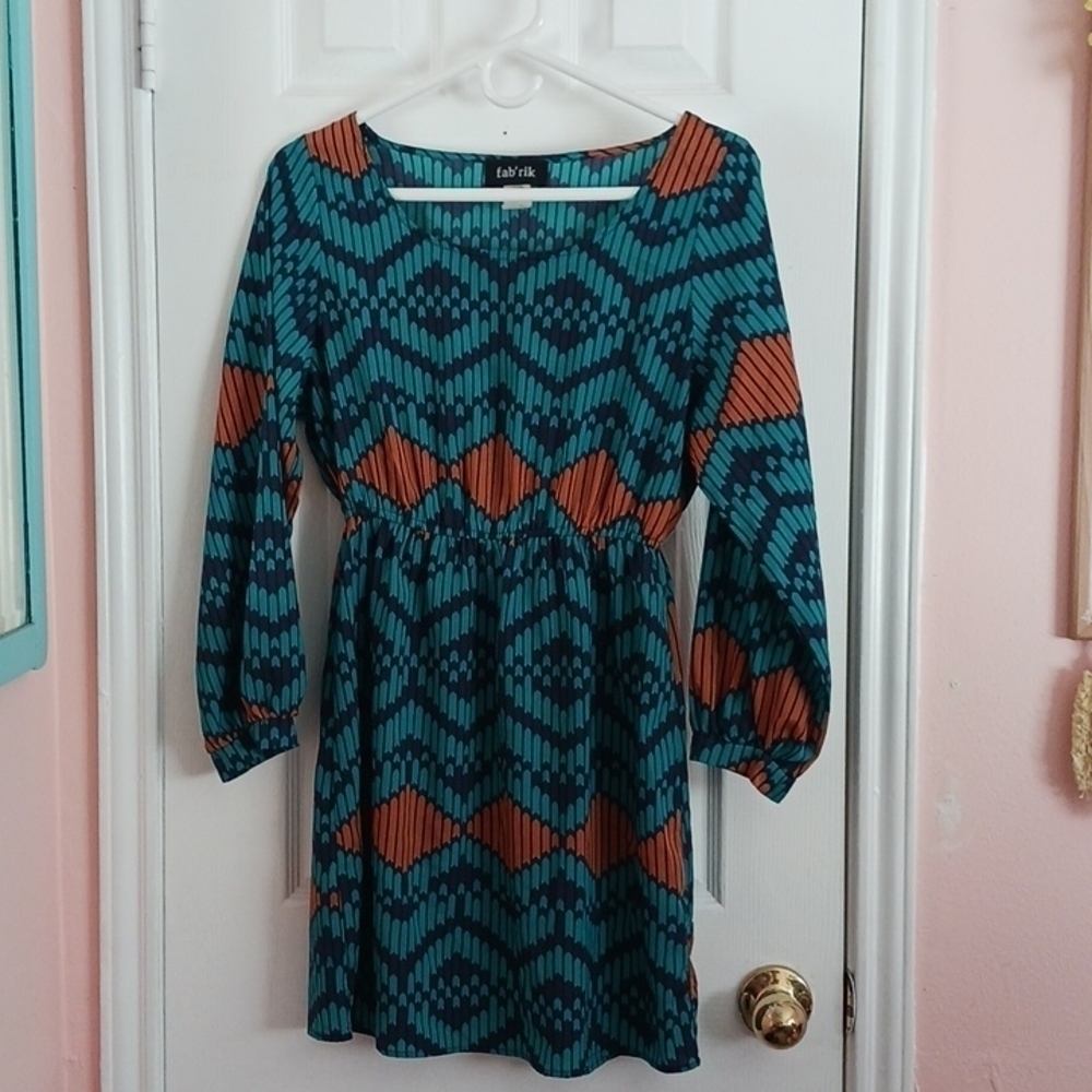 FAB'RIK LONG SLEEVE CUFFED MINI